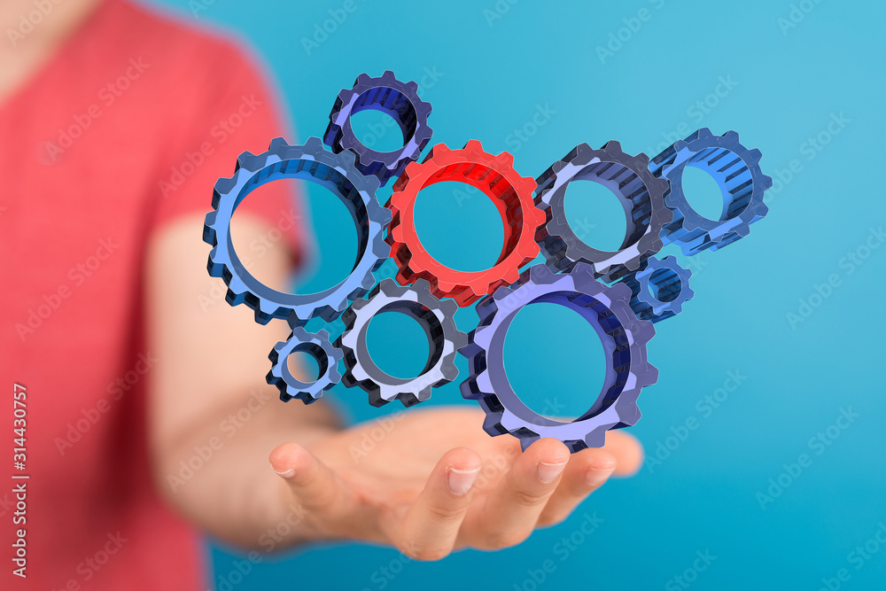 gear Technology setting concept background. gear Technology setting concept background.