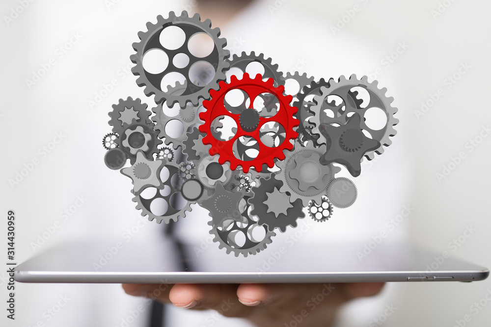 gear Technology setting concept background. gear Technology setting concept background.