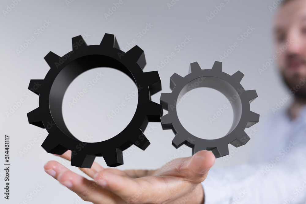 gear Technology setting concept background. gear Technology setting concept background.