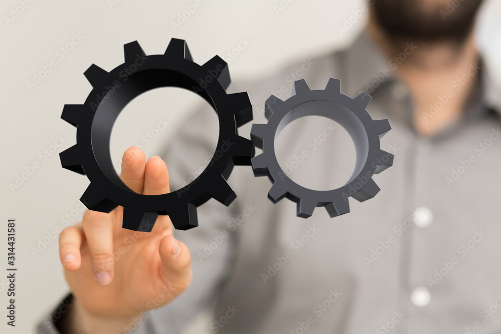gear Technology setting concept background. gear Technology setting concept background.