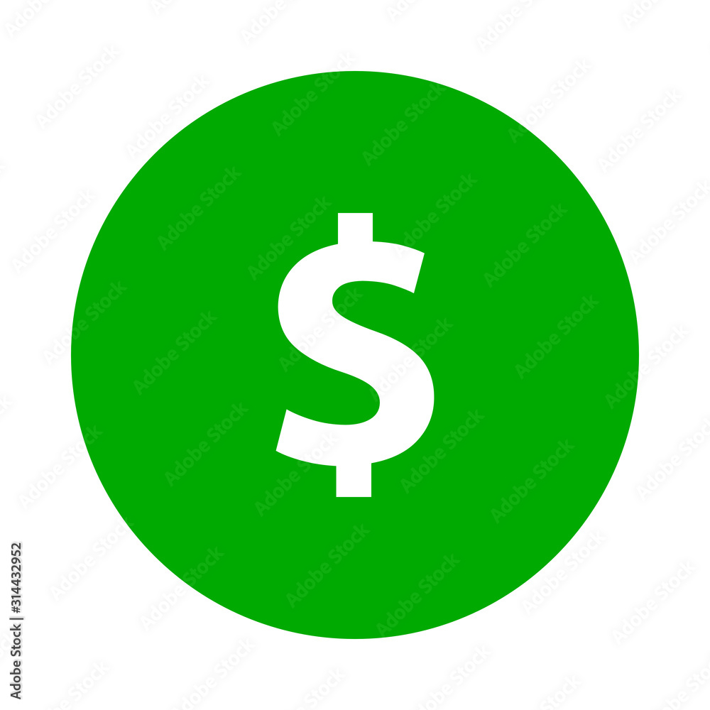 Dollar und Kreis