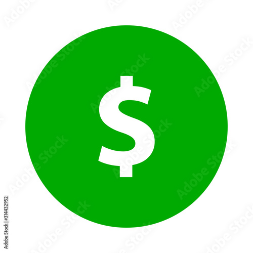 Dollar und Kreis