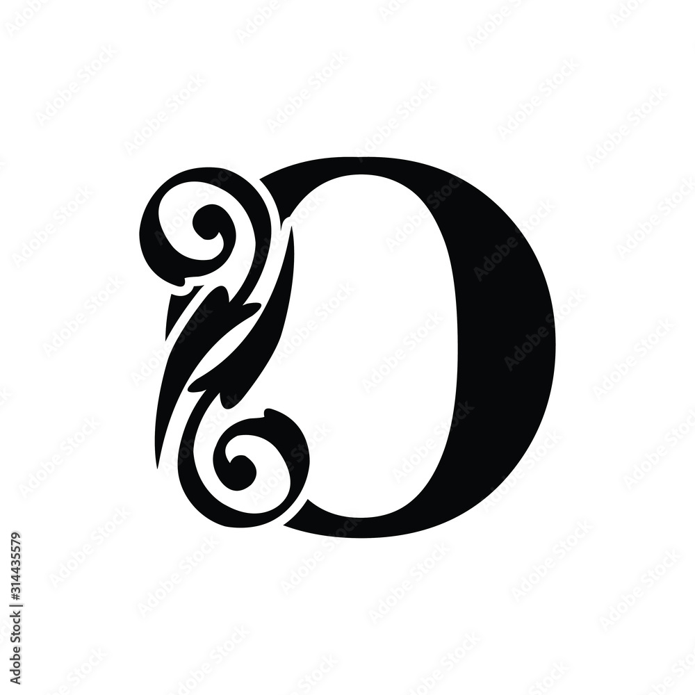 letter O capital. Black flower alphabet. Beautiful letters letter O capital. Black flower alphabet. Beautiful letters