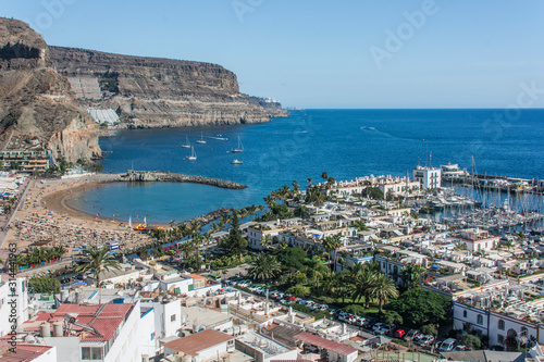 Fototapeta Naklejka Na Ścianę i Meble -  Blick auf Puerto Mogán auf Gran Canaria.