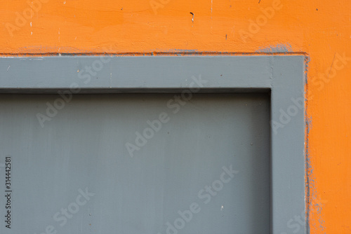 Aged of zinc wall with rusty