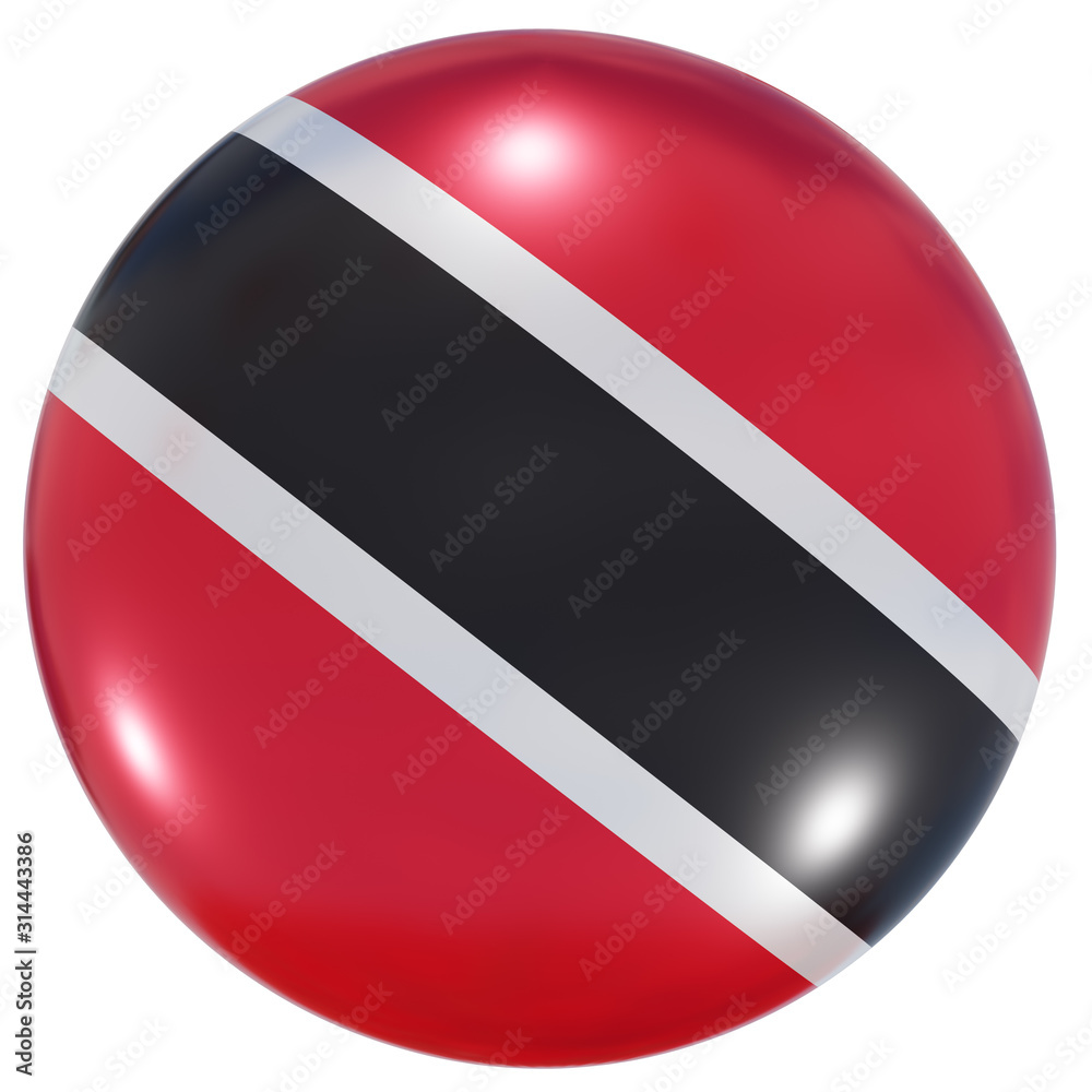 Trinidad and Tobago national flag button Trinidad and Tobago national flag button