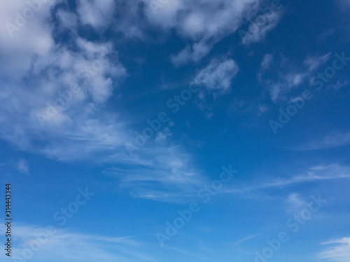 blue sky with clouds