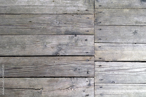 Grey color old wooden wall.