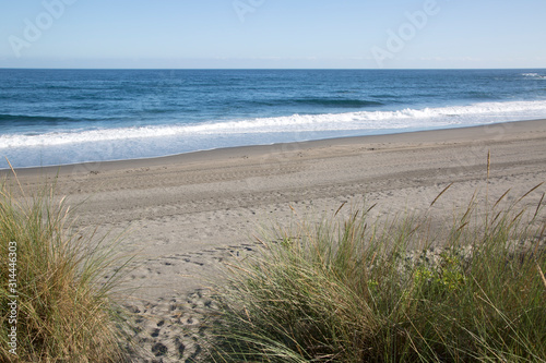 Fototapeta Naklejka Na Ścianę i Meble -  Landscape View of Frejulfe Beach; Asturias