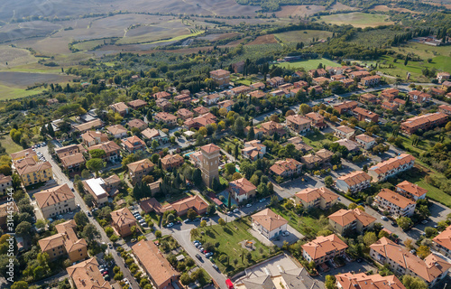 Pienza town, province of Siena, Italy, Val d' Orcia photo