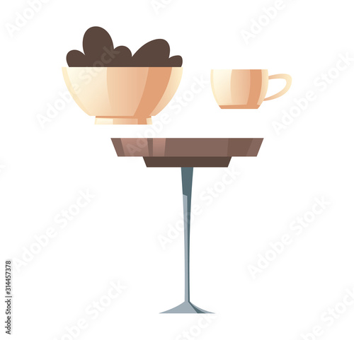 Round coffee table
