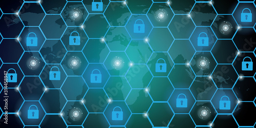 Global Network Security Background