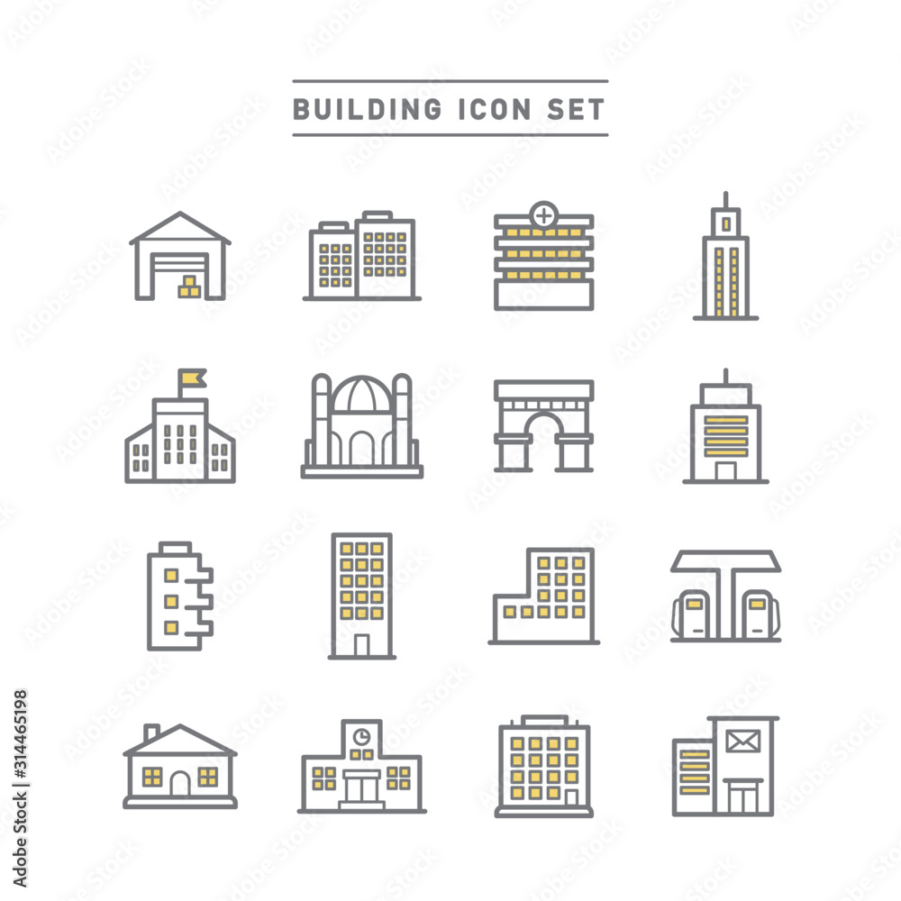 BUILDING ICON SET