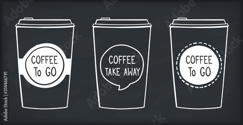 Hand Drawn Coffee Cups