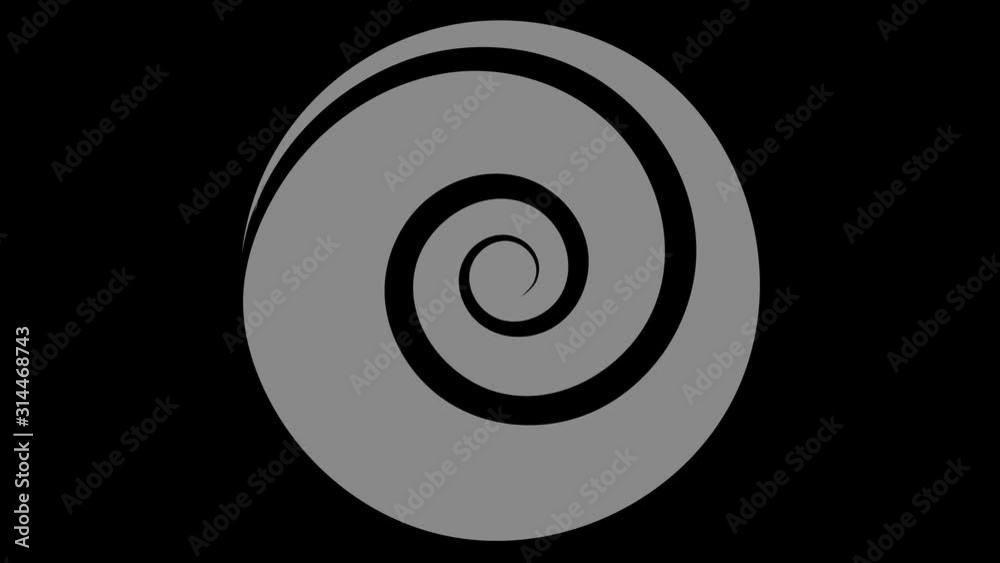 Colored graphic object that rotates clockwise in the center, varying in size, on a background with a hypnotic, psychedelic and stroboscopic effect, in 16: 9 video format. Colored graphic object that rotates clockwise in the center, varying in size, on a background with a hypnotic, psychedelic and stroboscopic effect, in 16: 9 video format.