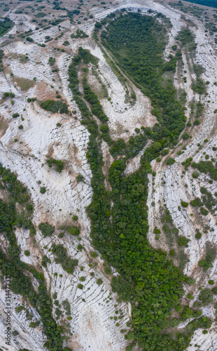 Aerial View, Geological Landscape, Lastras de las Heras, Valle de Losa, Junta de Traslaloma, Las Merindades, Burgos, Castilla y Leon, Spain, Europe