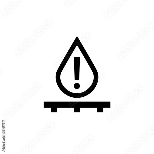 Flood sensor icon. Clipart image isolated on white background