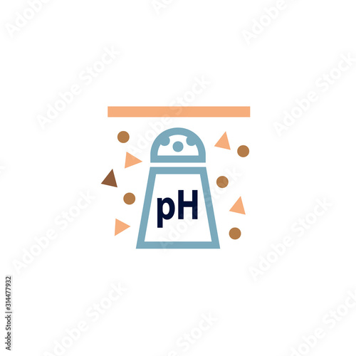 Soil salinity icon. Clipart image isolated on white background