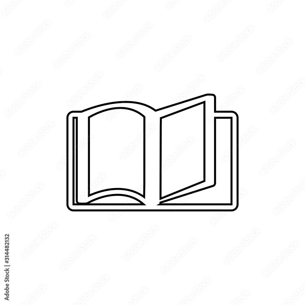 Book icon. Education symbol. Learn sign Logo design element. Book icon. Education symbol. Learn sign Logo design element.