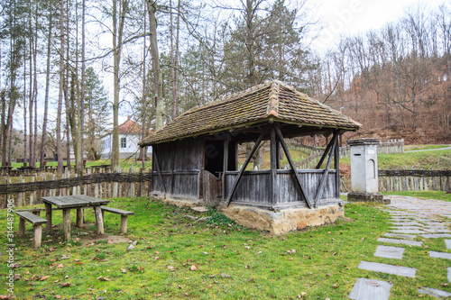 Old wooden houses at Brankovina village, Serbia