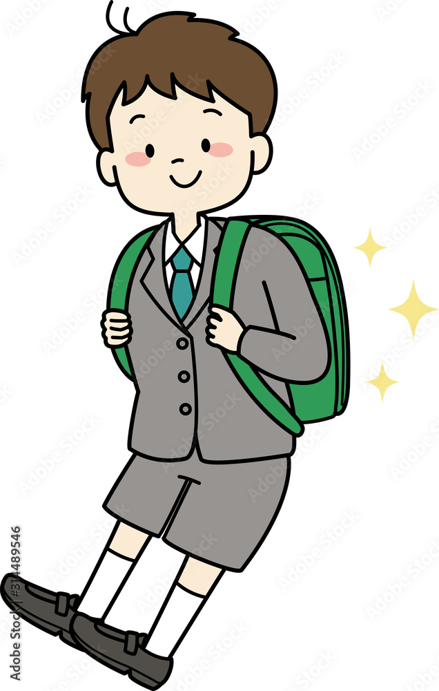 Fototapeta premium 新一年生（男の子）