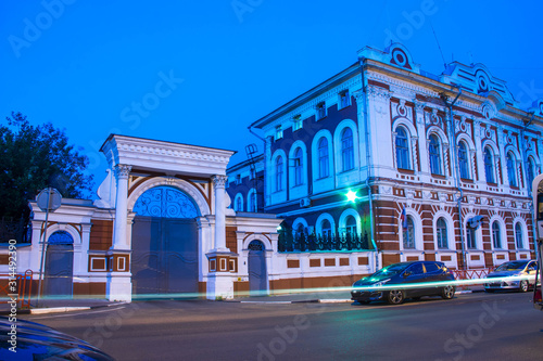 Yaroslavl. Historic buildings  18th-19th century  House Donovich-Lopatin and house Poletaeva on the Big Oktyabrskaya street, Yaroslavl. night scene © Александра Распопина