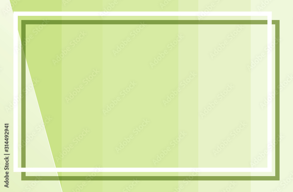 Fototapeta premium Green background with frame