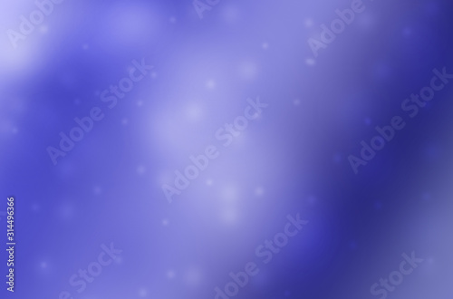 Blue abstract background with soft light pattern on gradient light bluish wallpaper. Stars on the sky concept, futuristic creative brochure. Bright blue poster with irregular light shades pattern