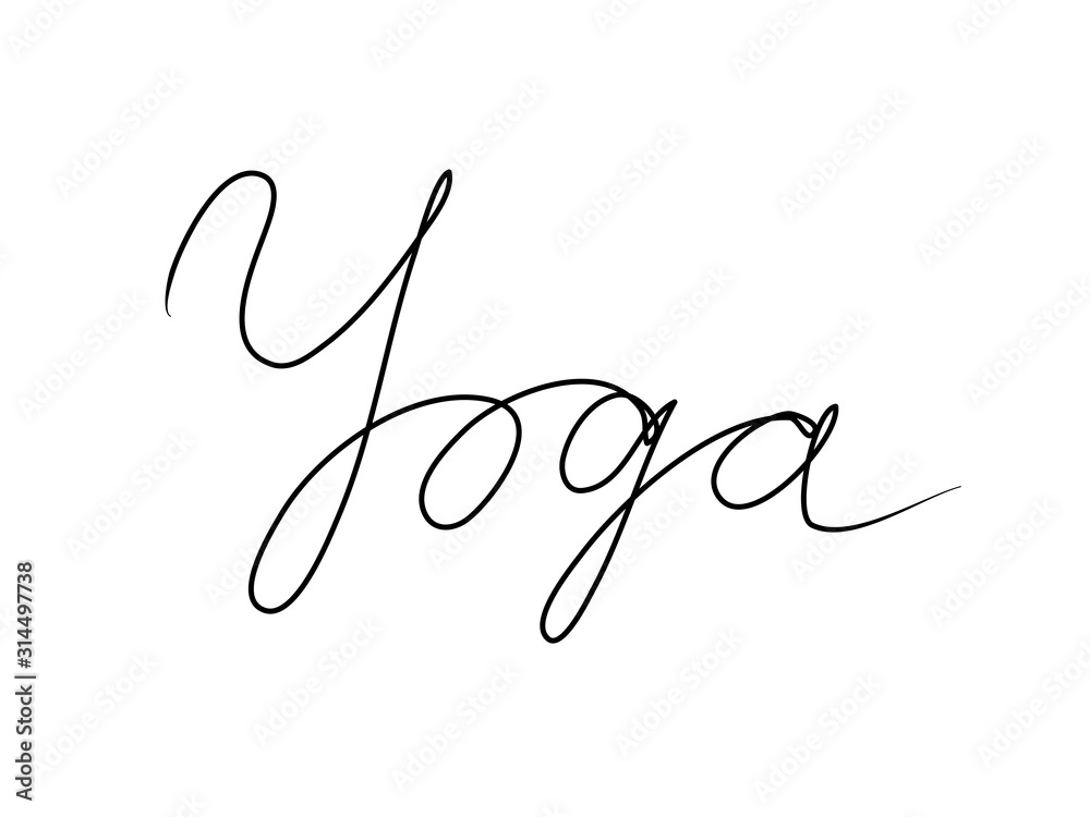 Yoga is Magic- Vector Inspirational , Handwritten, Calligraphy