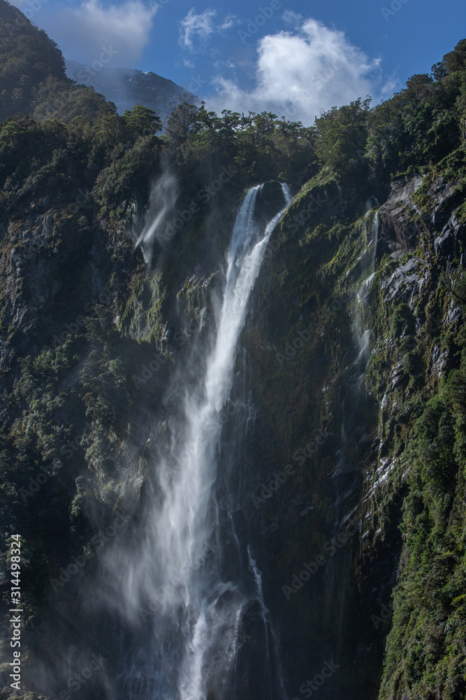 Millford Sound. Fjordland. New Zealand. Mountains Millford Sound. Fjordland. New Zealand. Mountains