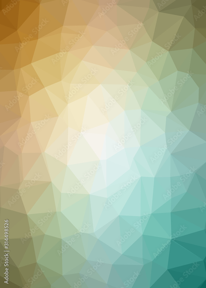 Obraz premium Abstract Trianglify gradient Generative Art background illustration