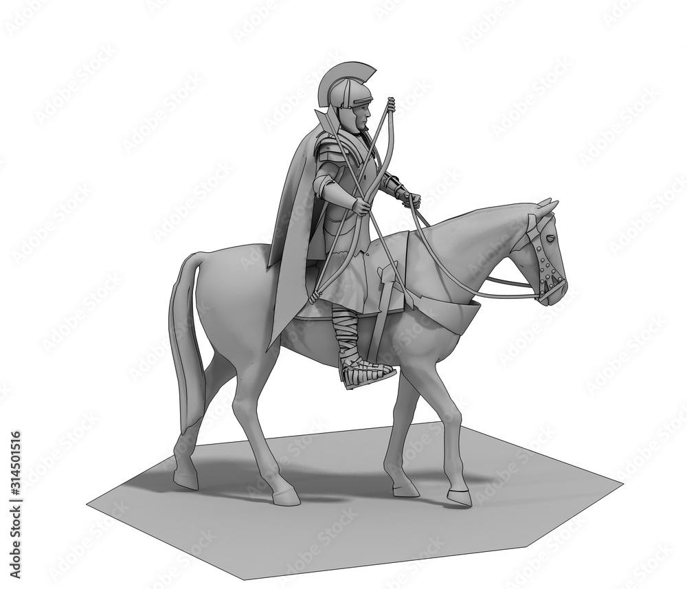 rider, warrior on horseback, 3D rendering, 3D illustration rider, warrior on horseback, 3D rendering, 3D illustration
