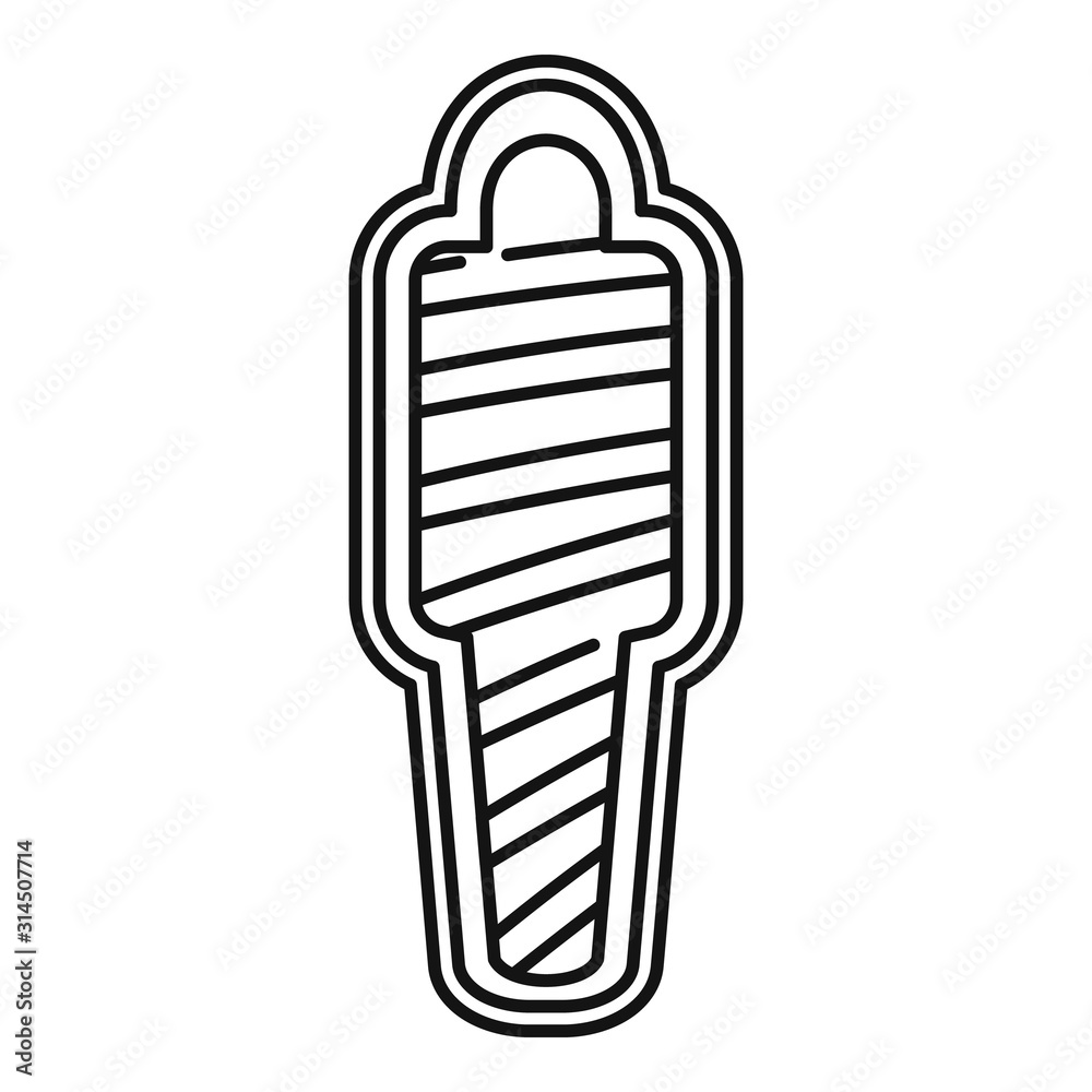 Sarcophagus icon. Outline sarcophagus vector icon for web design isolated on white background Sarcophagus icon. Outline sarcophagus vector icon for web design isolated on white background