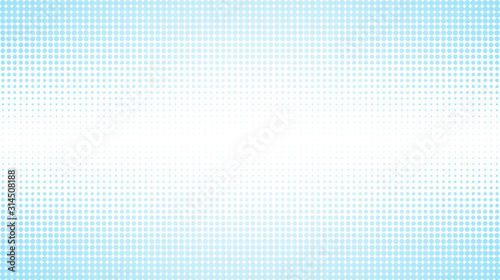 Abstract dotted light blue background with striped texture. Seamless creative technology halftone pattern illustration on white background. Design for poster, banner, website or template.