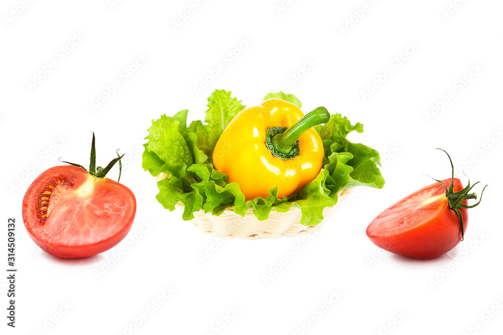 ripe fresh organic vegetables isolated on white background ripe fresh organic vegetables isolated on white background