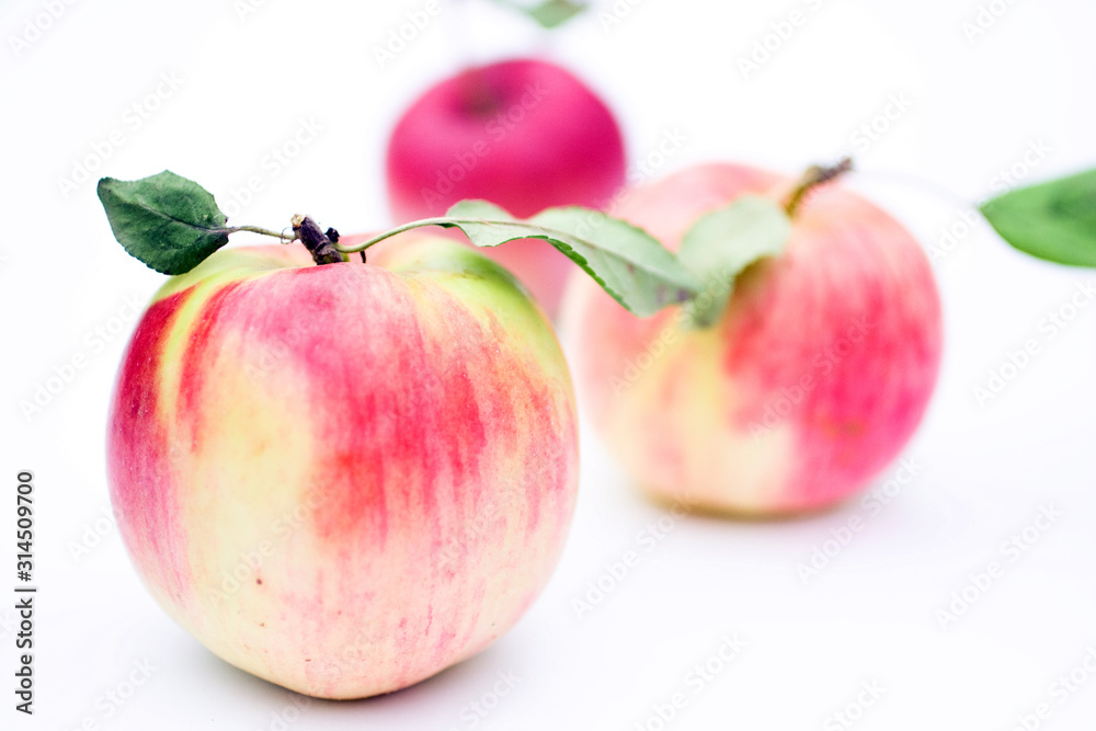 Juicy apples isolated on white background Juicy apples isolated on white background
