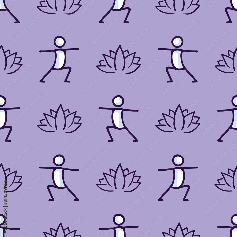 puple yoga lotus clip art