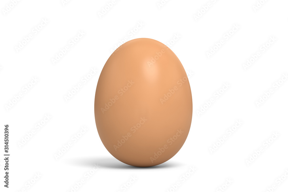 3d rendering egg on white background 3d rendering egg on white background