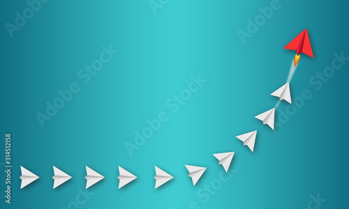 Illustration with miniature plane with message dream big, set goals and take action