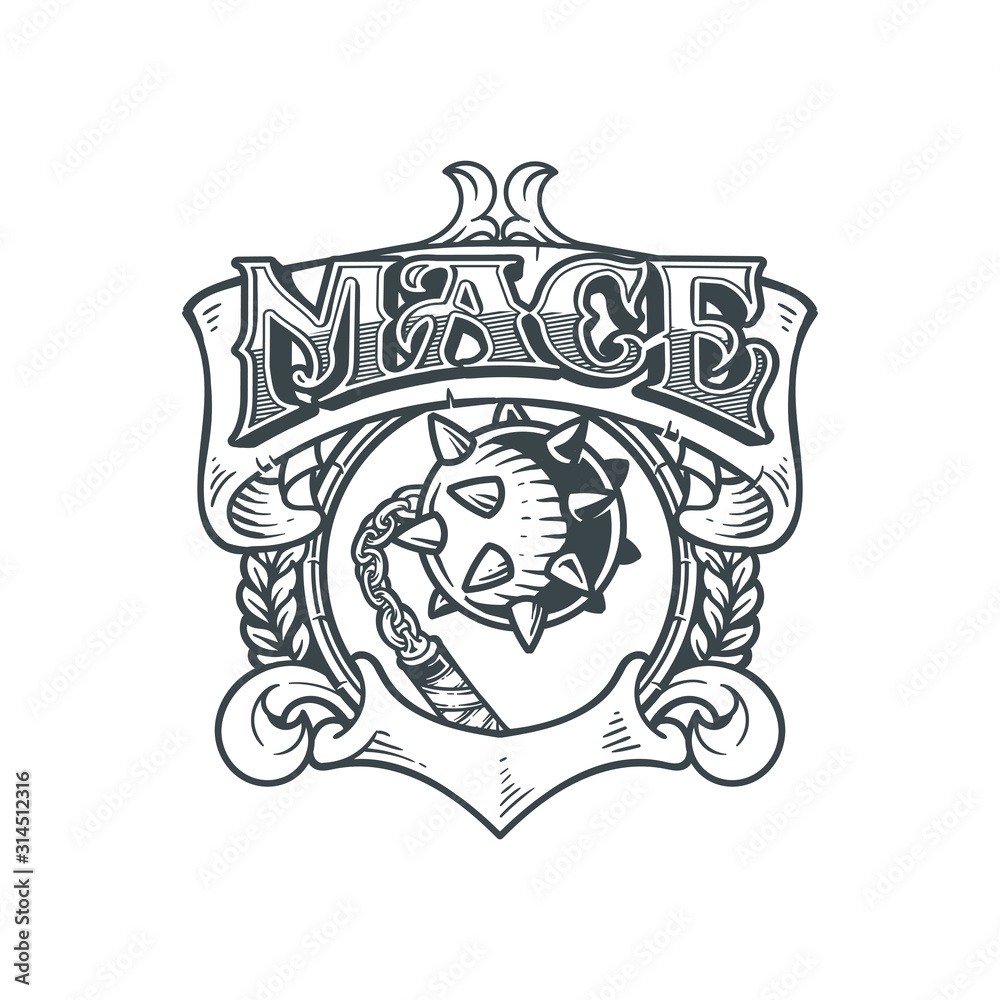 mace in frame labels vector mace in frame labels vector