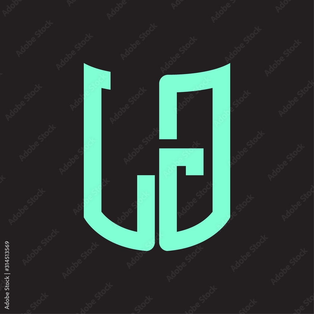 LG Logo monogram with ribbon style design template LG Logo monogram with ribbon style design template