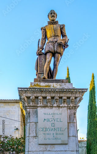 Statue of Cervantes Spain Valladolid