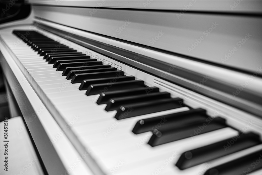 perspective piano keys black and white monochrome musical instrument perspective piano keys black and white monochrome musical instrument