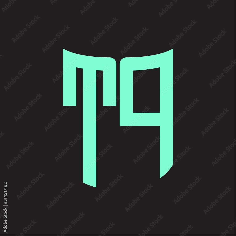 TP Logo monogram with ribbon style design template TP Logo monogram with ribbon style design template