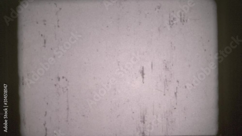 Vintage grunge video with dust grain texture overlay effects for film with space for text or image