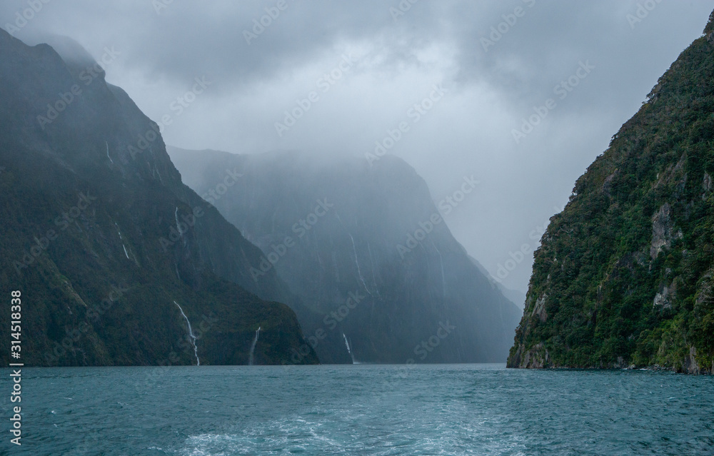 Milford Sound Fjordland New Zealand. South Island. Milford Sound Fjordland New Zealand. South Island.