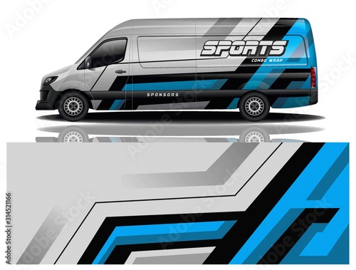Van Car Decal Wrap Vector Design 