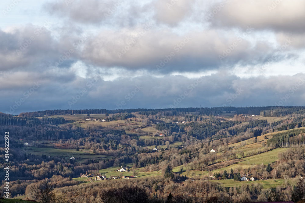 Naklejka premium paysage de haute-saône