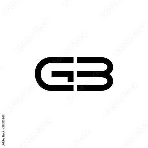 Initial GB Letter Linked Logo. GB letter Type Logo Design vector Template. Abstract Letter GB logo Design