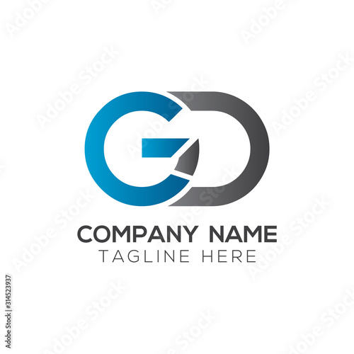 Free Download Initial GD Letter Linked Logo. GD letter Type Logo Design vector Template. Abstract Letter GD logo Design - GFXLoad